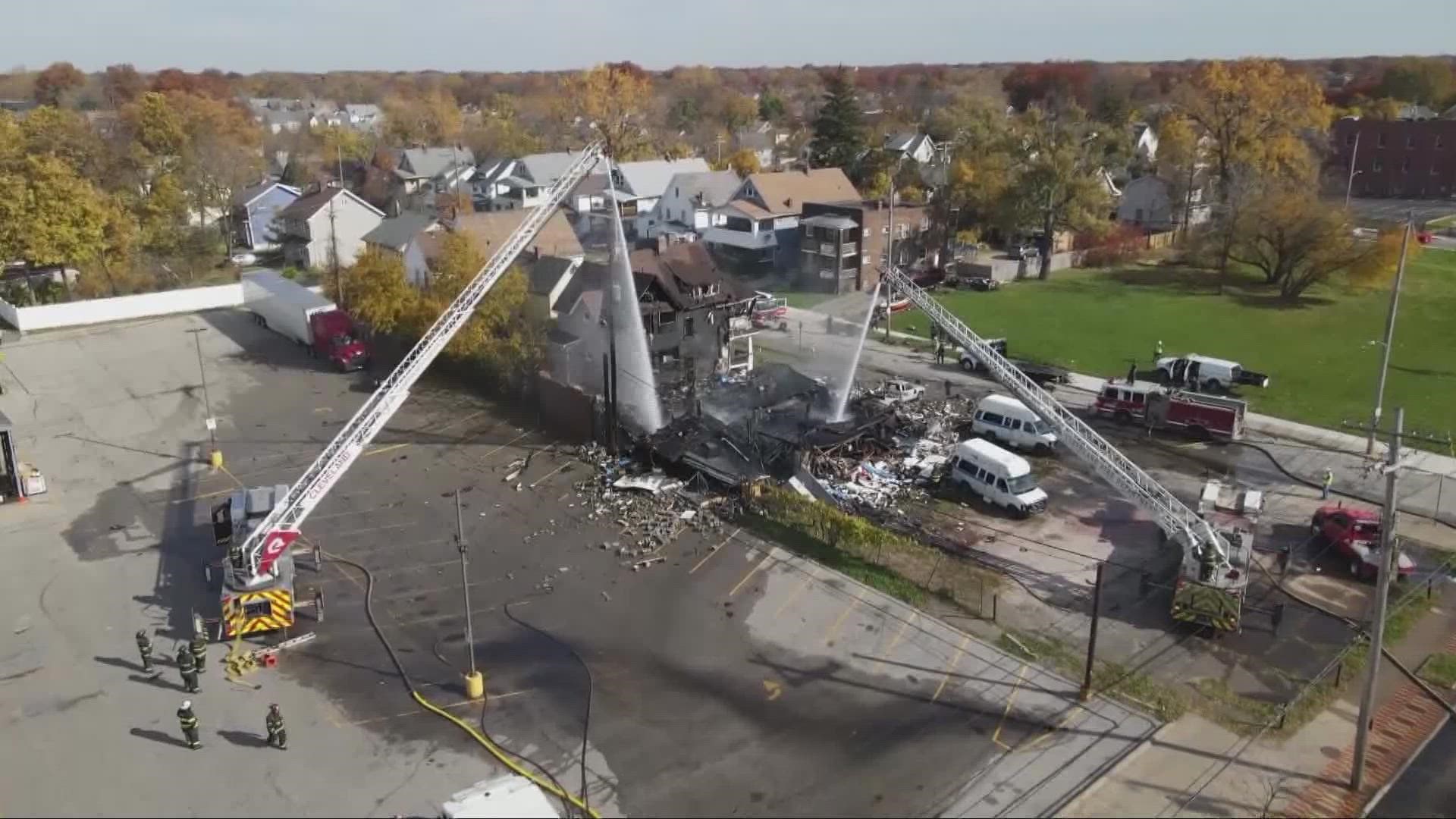 The latest on the auto shop explosion on Cleveland's East Side
