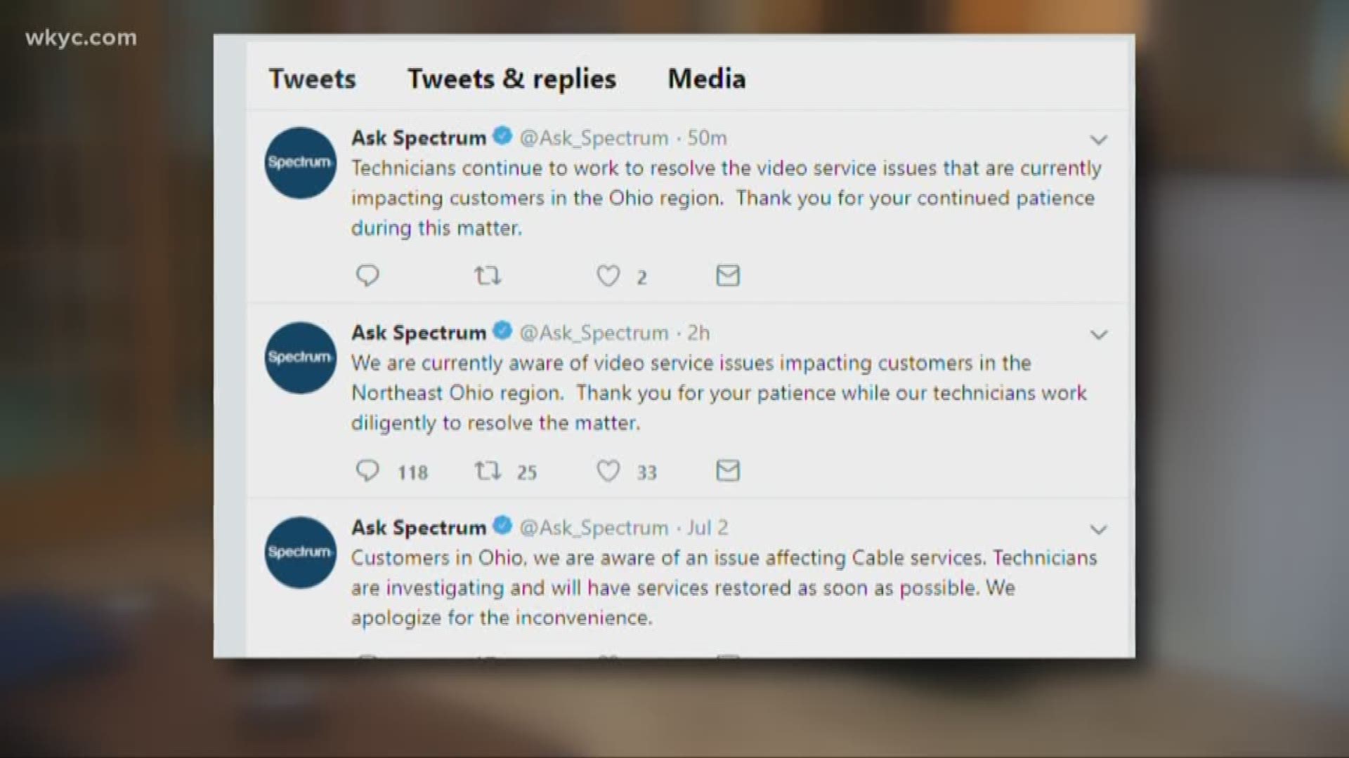 Some Northeast Ohio Spectrum cable customers have video service issues