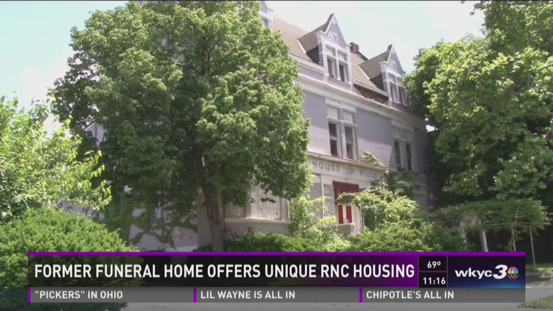 Former House of Wills funeral home offers RNC housing | wkyc.com