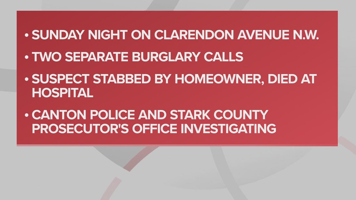 Canton police: Homeowner stabs, kills intruder