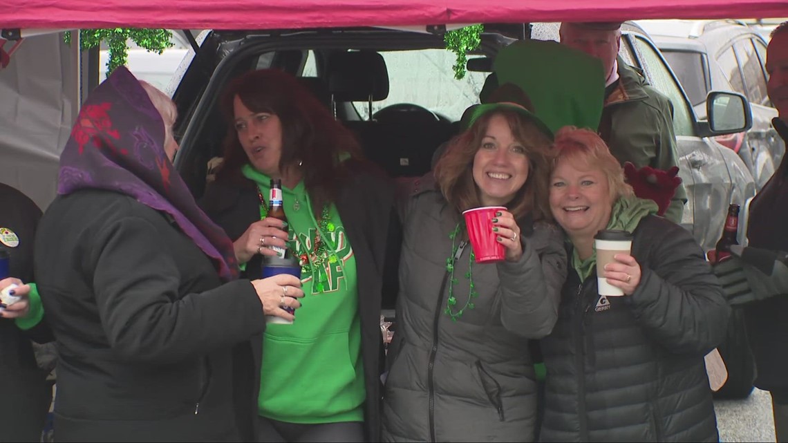 St. Patrick's Day celebrations in downtown Cleveland
