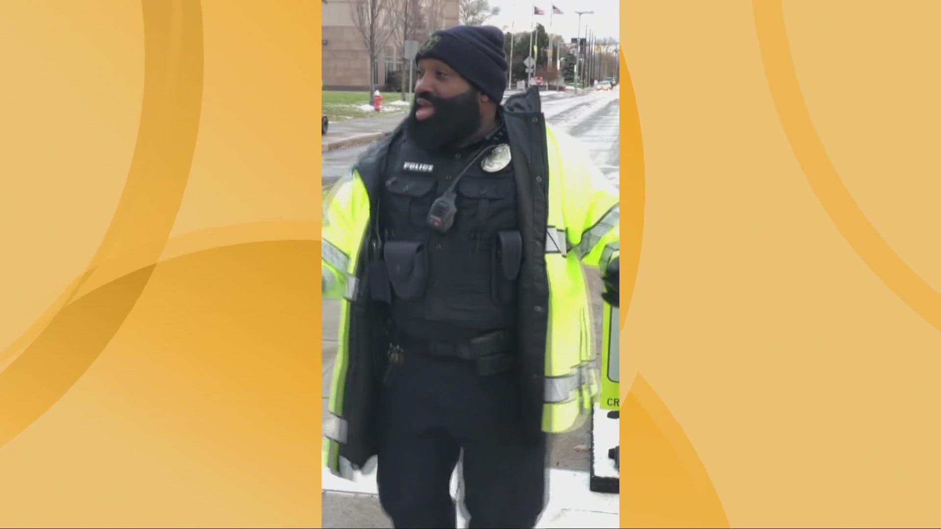Now THIS will put a smile on your face. Meet Cleveland Clinic police officer Eric Hudson. 'Ain’t no party like an 89th Street party!'