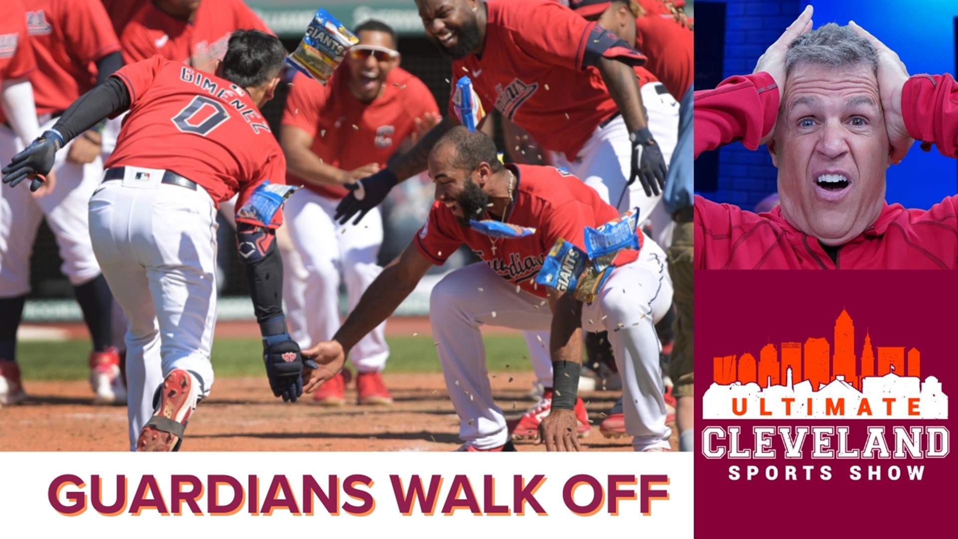The UCSS guys react and celebrate the Cleveland Guardians' walk-off win against the Minnesota Twins. Guardians made a historical comeback plus more.