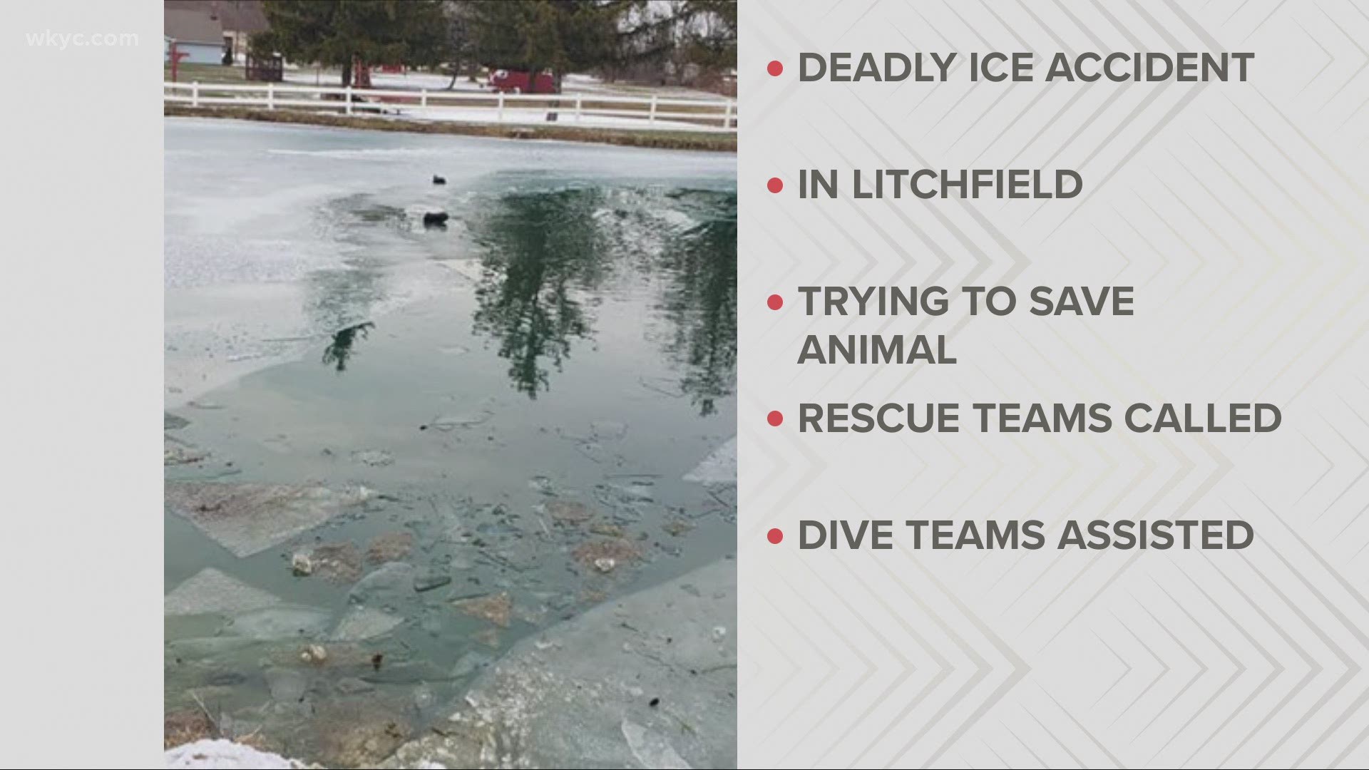 The department shared a message on its Facebook page after it encountered two different water rescues on Saturday.  They are warning people to stay off the ice.