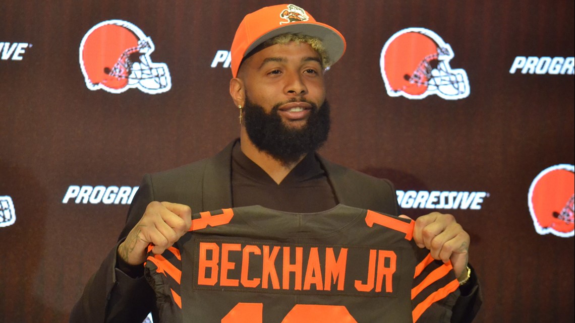 odell beckham jr in browns jersey