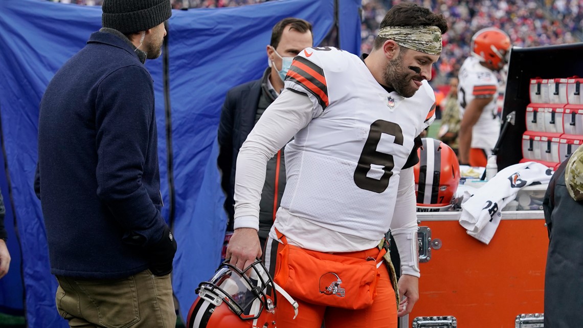 Beat-up Baker Mayfield pulled as Browns routed 38-7 by the unbeaten  Steelers to drop them to 4-2 