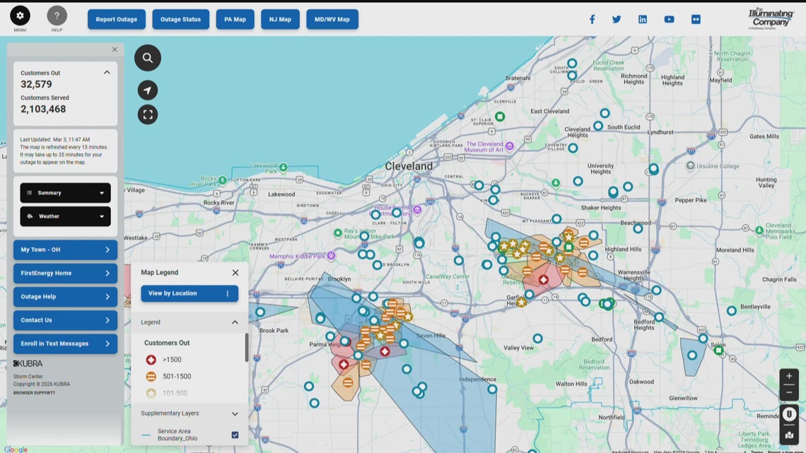 FirstEnergy reports thousands of Cuyahoga County customers without ...