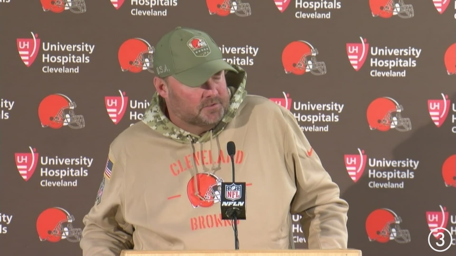 Browns head coach already being asked about job security.  Freddie Kitchens and the Browns show few signs of digging themselves out of a big hole.
