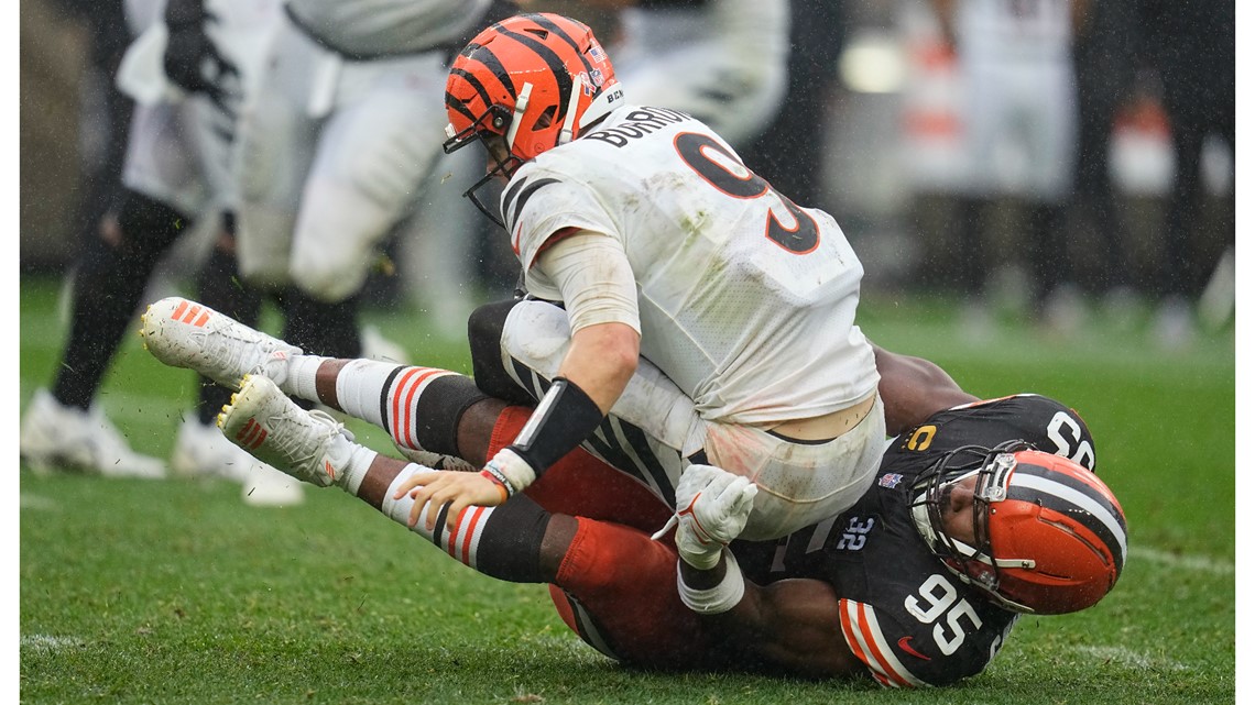 Browns' defense thrives in rainy conditions to dominate home opener 24-3 in  Battle of Ohio vs. Bengals - Dawgs By Nature