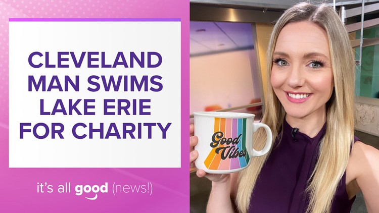 Cleveland marathon swimmer takes to Lake Erie for charity: It's All Good News
