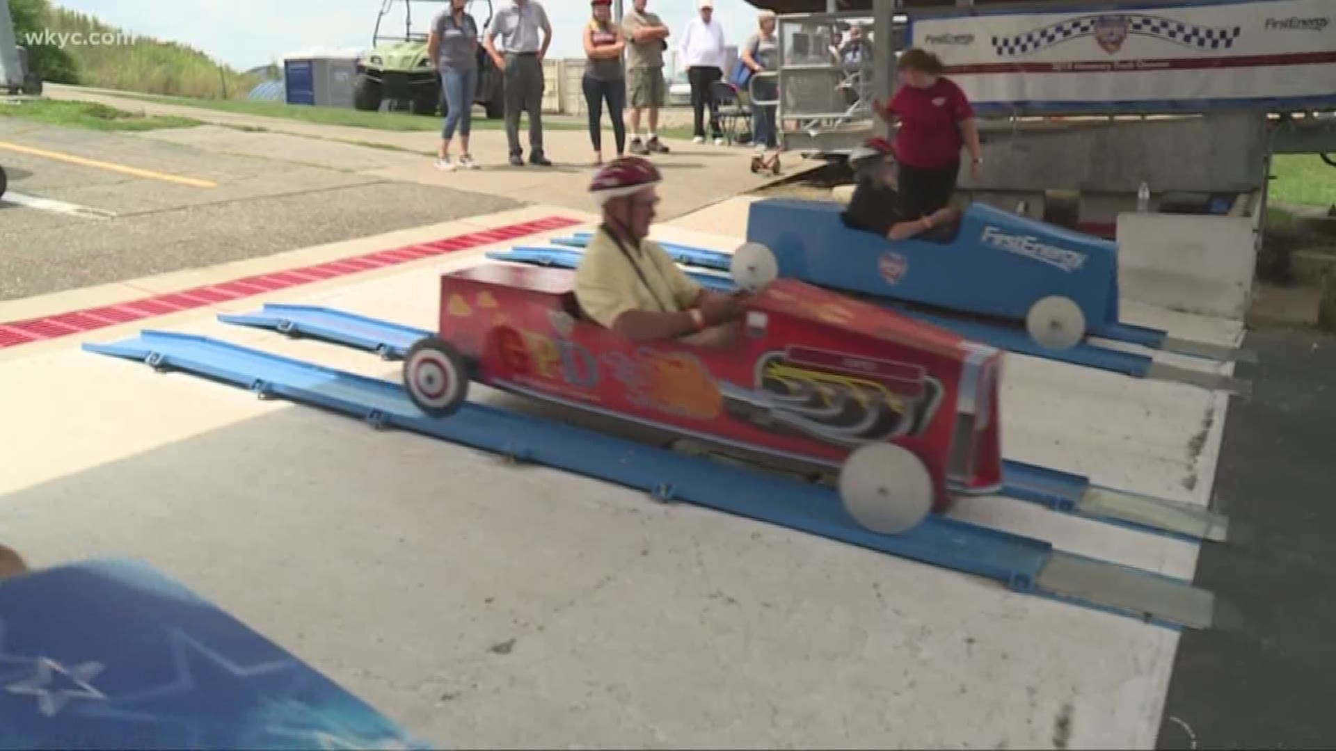 For more than 80 years, the All-American Soap Box Derby has called Akron home. Over the years, thousands have made runs down the big hill. On Thursday, some special folks had the opportunity to take a ride back in time.