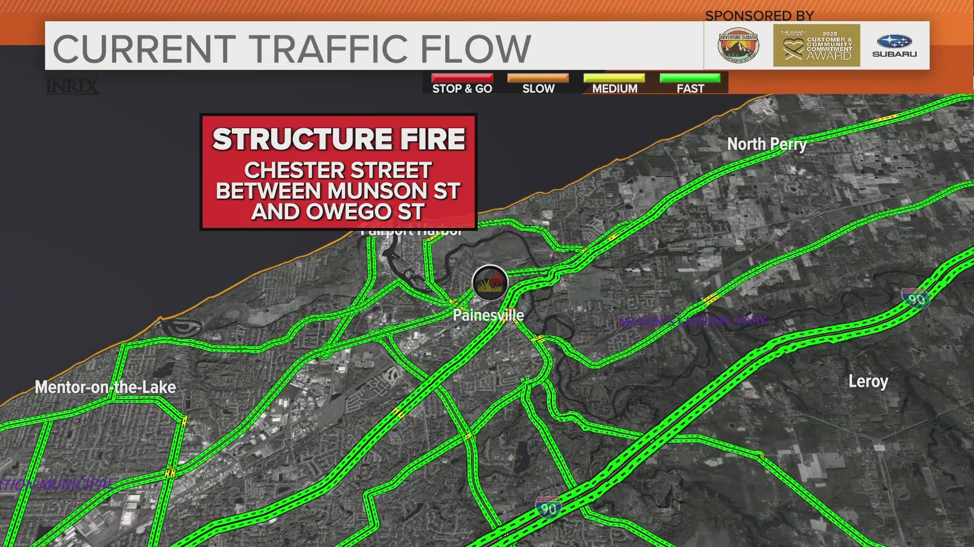 We are following breaking news out of Lake County, where crews are responding to a fire at Avery Dennison.