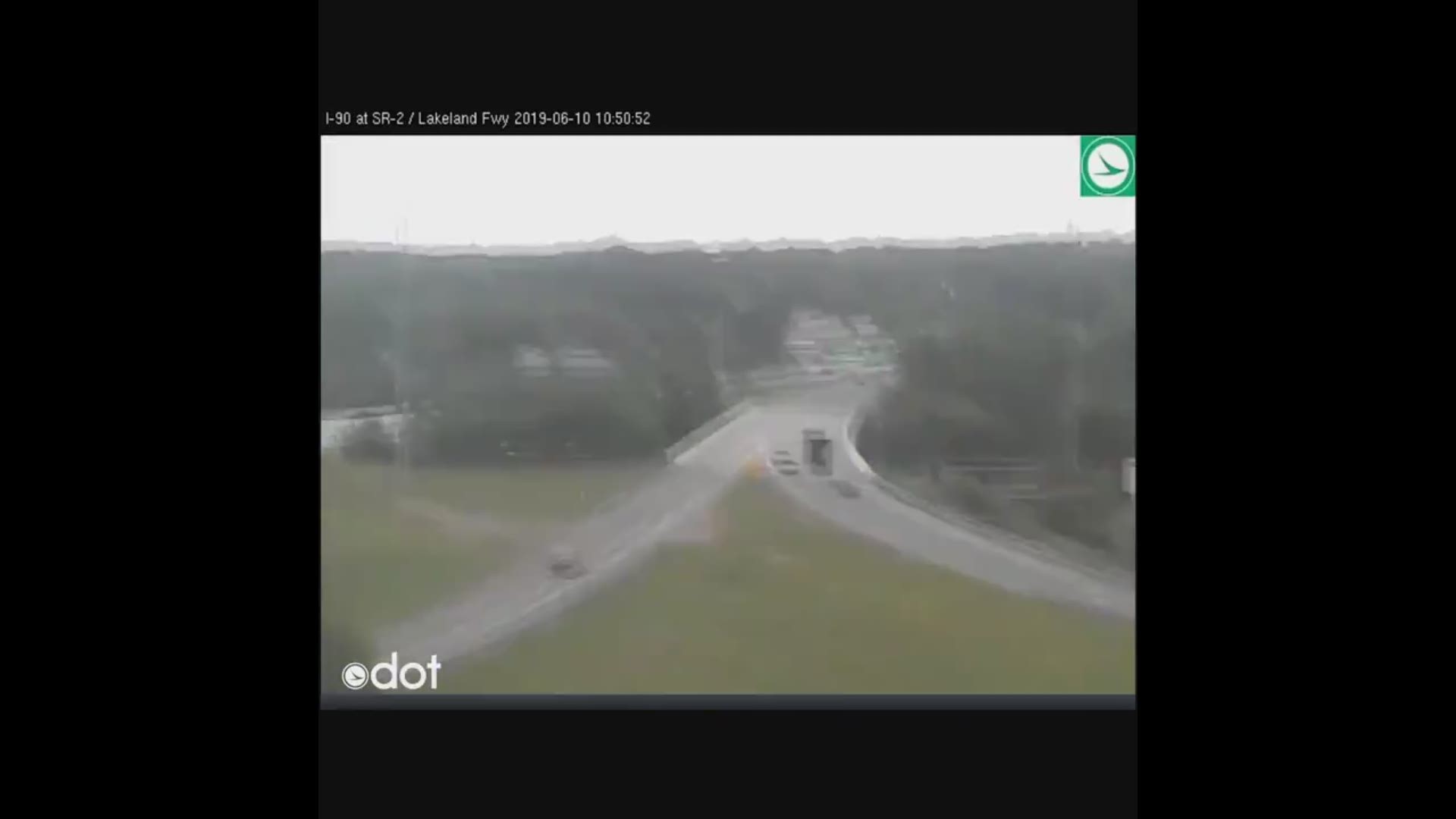 Ohio Dept. of Transportation cameras show the moment a 4.0 earthquake occurred in Eastlake on June 10, 2019. No damage was reported.