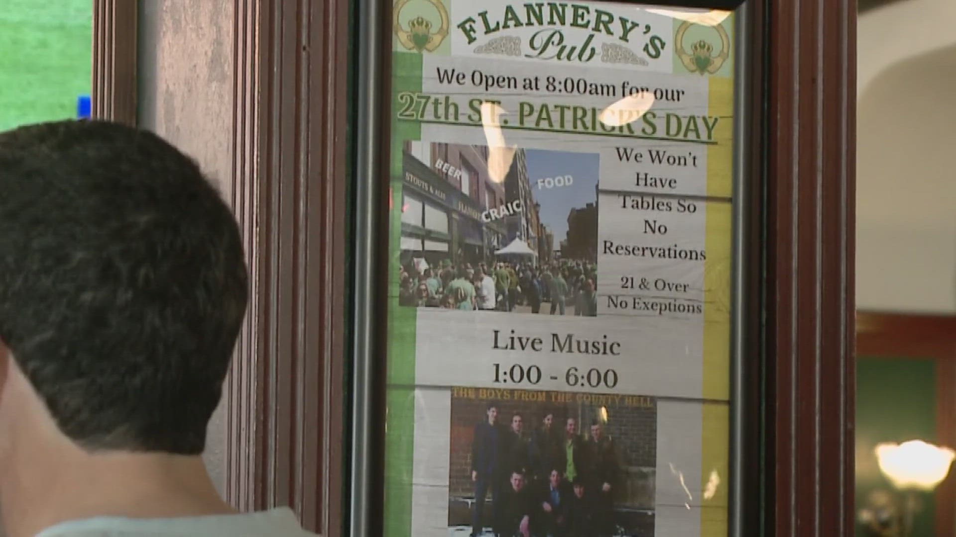 Flannery's Pub General Manager Sean O'Donnell said St. Patrick's Day is the business' biggest day of the year.