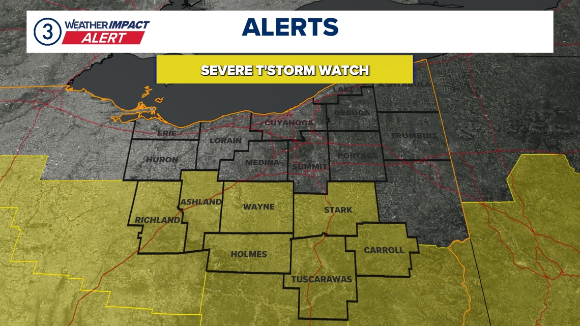 Weather Impact Alert: Severe Thunderstorm Watch south