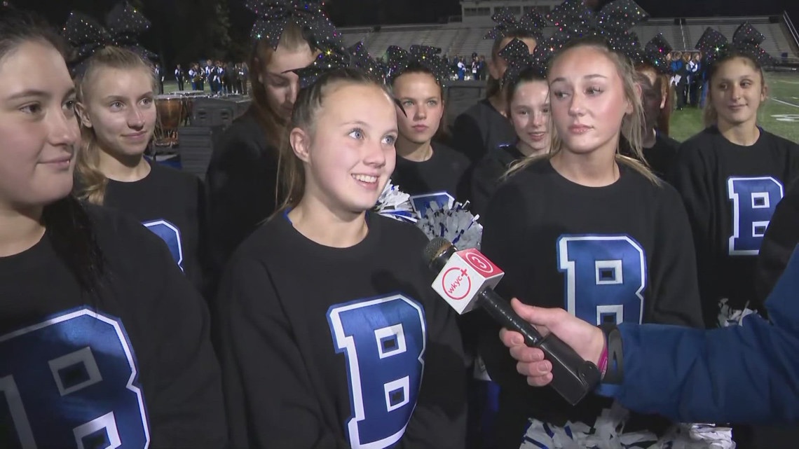 Friday Football Fever Brunswick High School cheerleaders