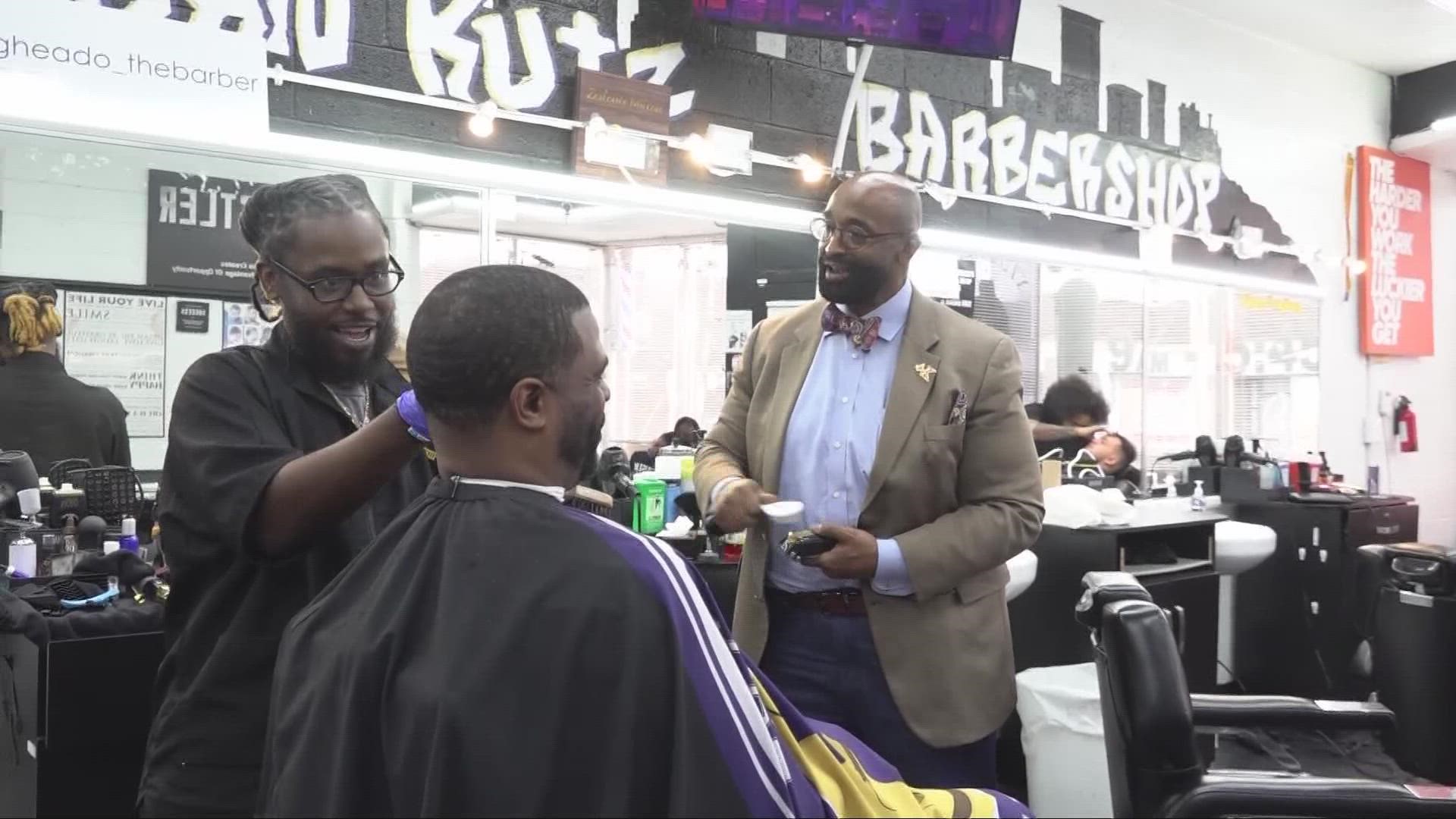 Formerly homeless and once an addict, Willis wants his barbershops to be a place for community and conversation.