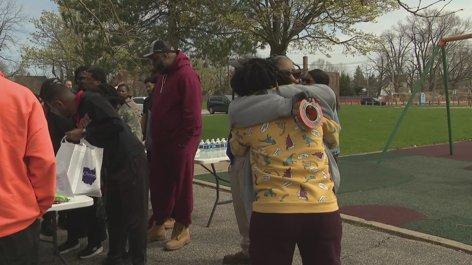 Dozens of volunteers gathered Sunday to search for 38-year-old Christopher Patton, missing since April 6.