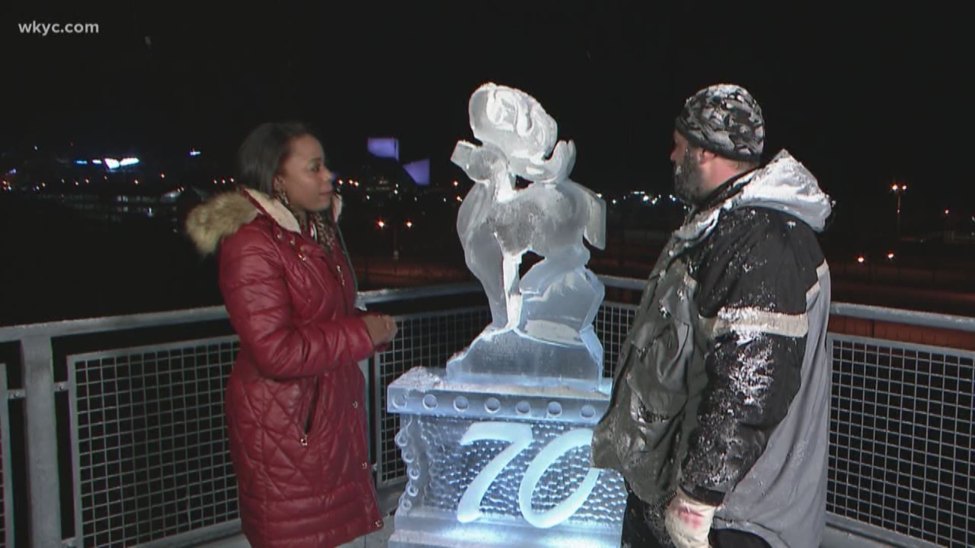 Dec. 5, 2018: An ice sculptor with Elegant Ice Creations showed us what kind of skill it takes to craft art out of ice.