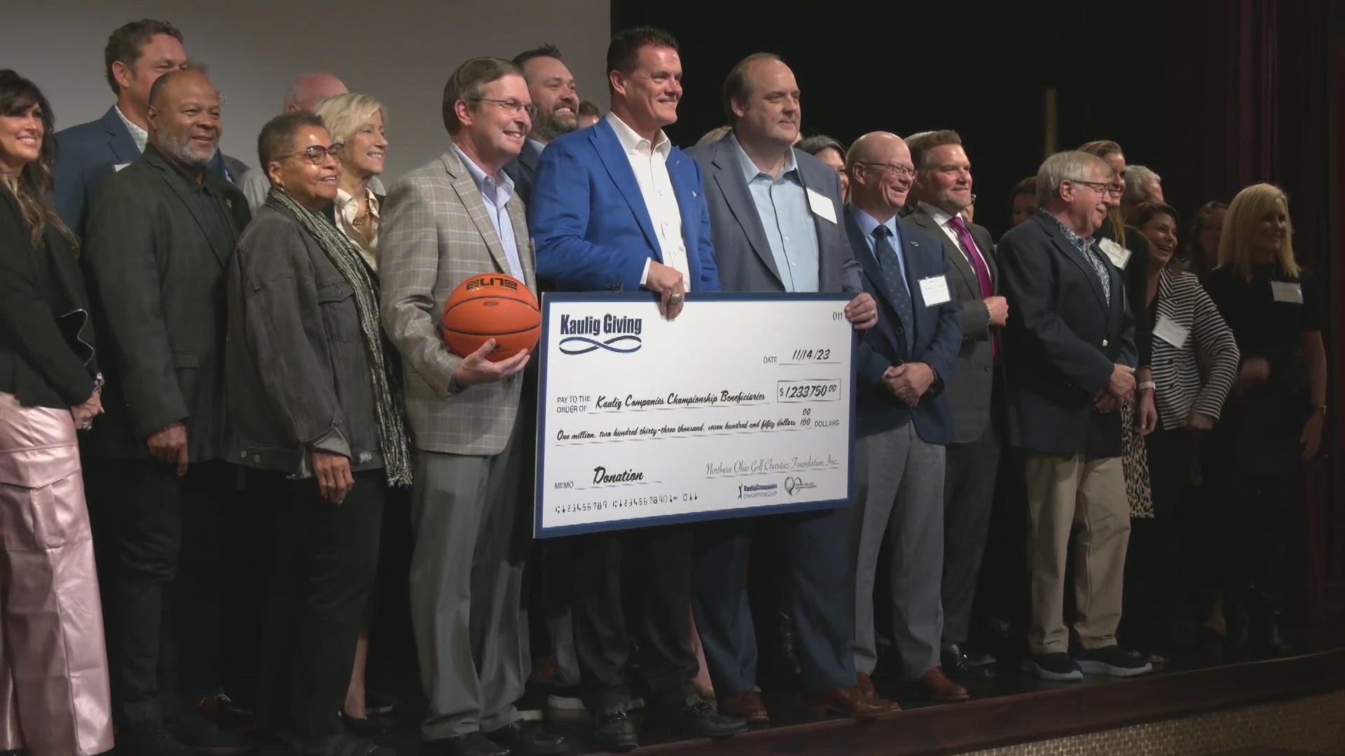 In a celebration at House Three Thirty in Akron, it was announced that $1.23 million will be going to 18 local charities.