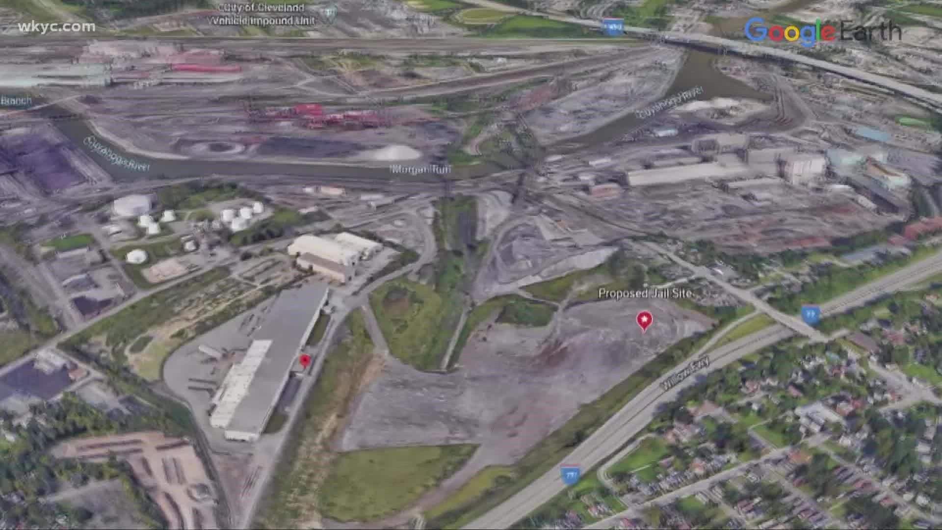 The site on 40 acres was once the home of a steel mill. Two members of council oppose the idea of turning that area into Cuyahoga County's new jail.