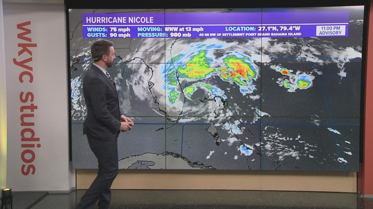 Hurricane Nicole forms; Florida awaits rare November storm