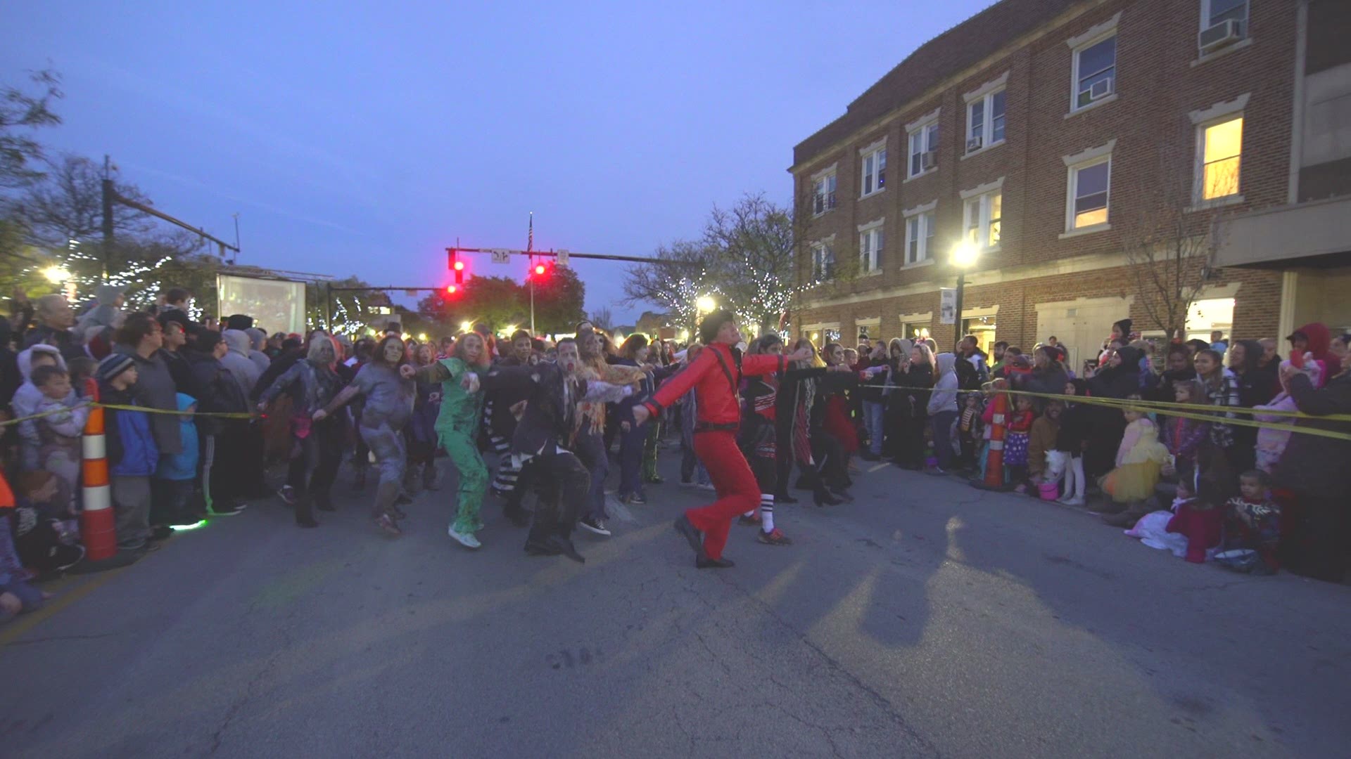 Wadsworth's Scare on the Square performs 'Thriller'