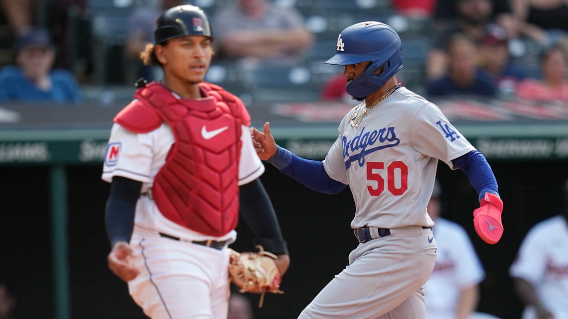 Mookie Betts has 5 hits, Los Angeles Dodgers beat Cleveland Guardians 6-1  and 9-3