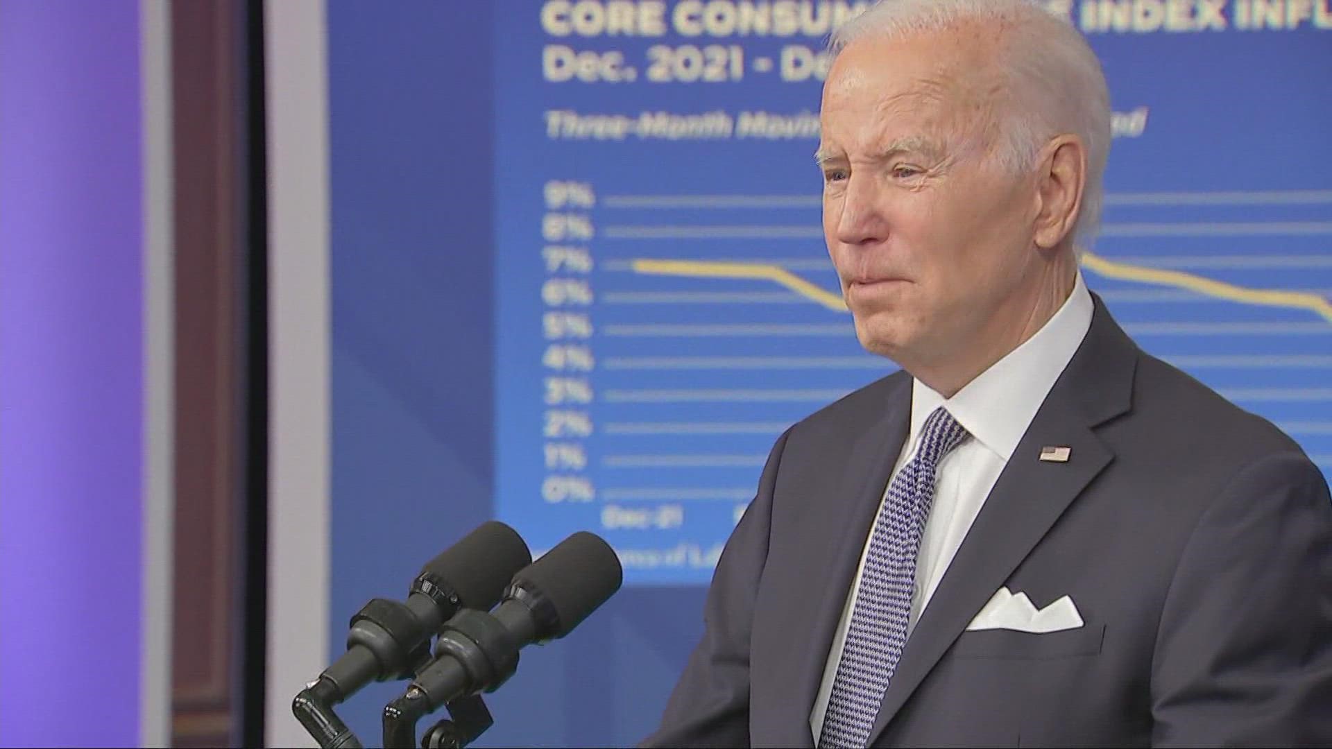President Biden told reporters at the White House that he was 'cooperating fully and completely' with a Justice Department investigation.