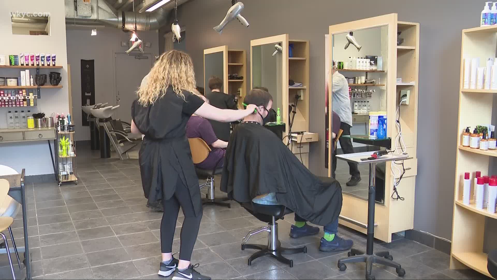 It's been several weeks since Northeast Ohioans have been able to get their hair cut or colored. Salons and barbershops are now back in business in the state.