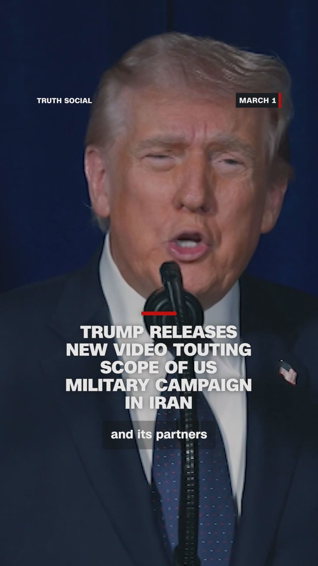 Trump releases new video touting scope of US military campaign in Iran ...