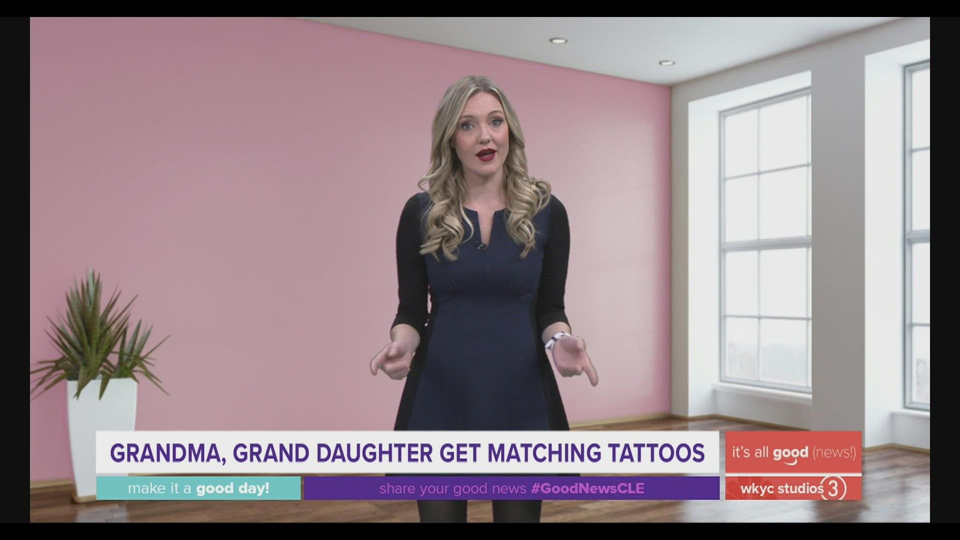 Grandmother and granddaughter get their first tattoos together -- and they're matching!