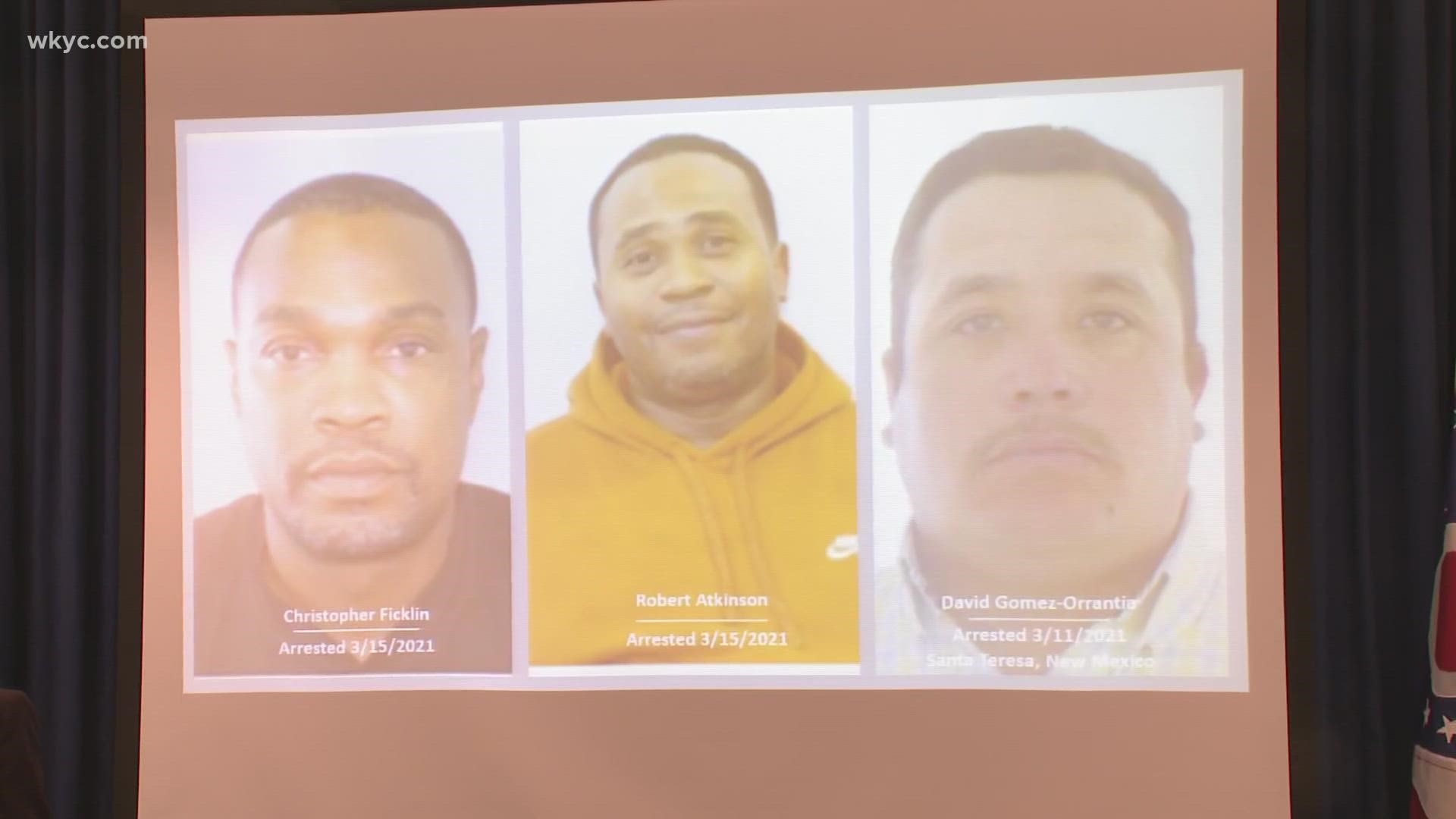 The U.S. Attorney’s Office for the Northern District of Ohio and Drug Enforcement Administration announced the arrests Tuesday afternoon.