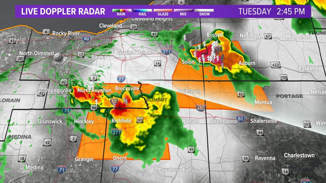 Severe thunderstorm warning issued Cuyahoga, Summit counties - Vimarsana News