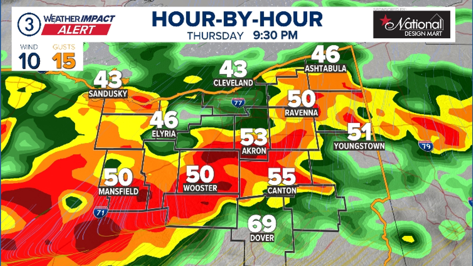 Weather Impact Alert: Heavy rain and strong storms later today in ...