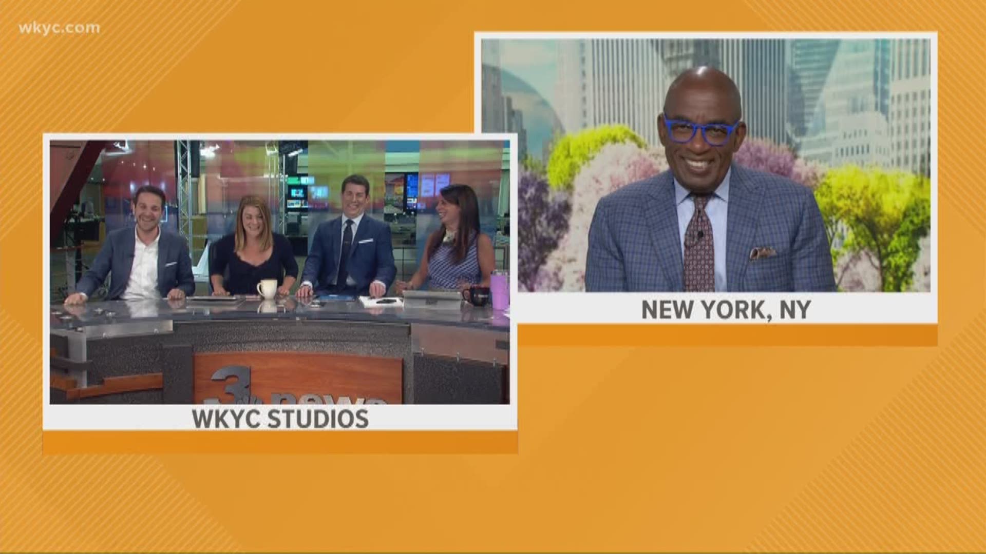 June 3, 2019: Every week Al Roker roasts WKYC's Director of Content Adam Miller, who used to work at the 'Today' show. This morning, we had a surprise for Al as Adam made a special appearance.