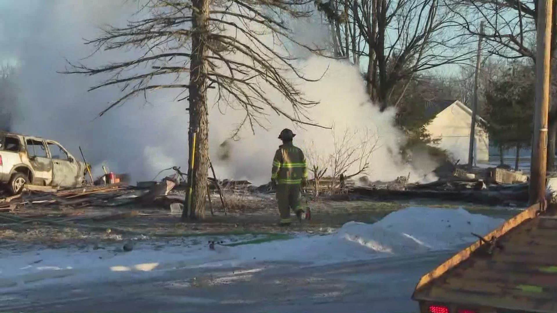 Jan. 31, 2019: A house explosion in Vermilion is being blamed on a hit-and-run crash in which authorities say a driver went off the road and struck a gas meter. It happened early Thursday morning in the 15300 block of Darrow Road.