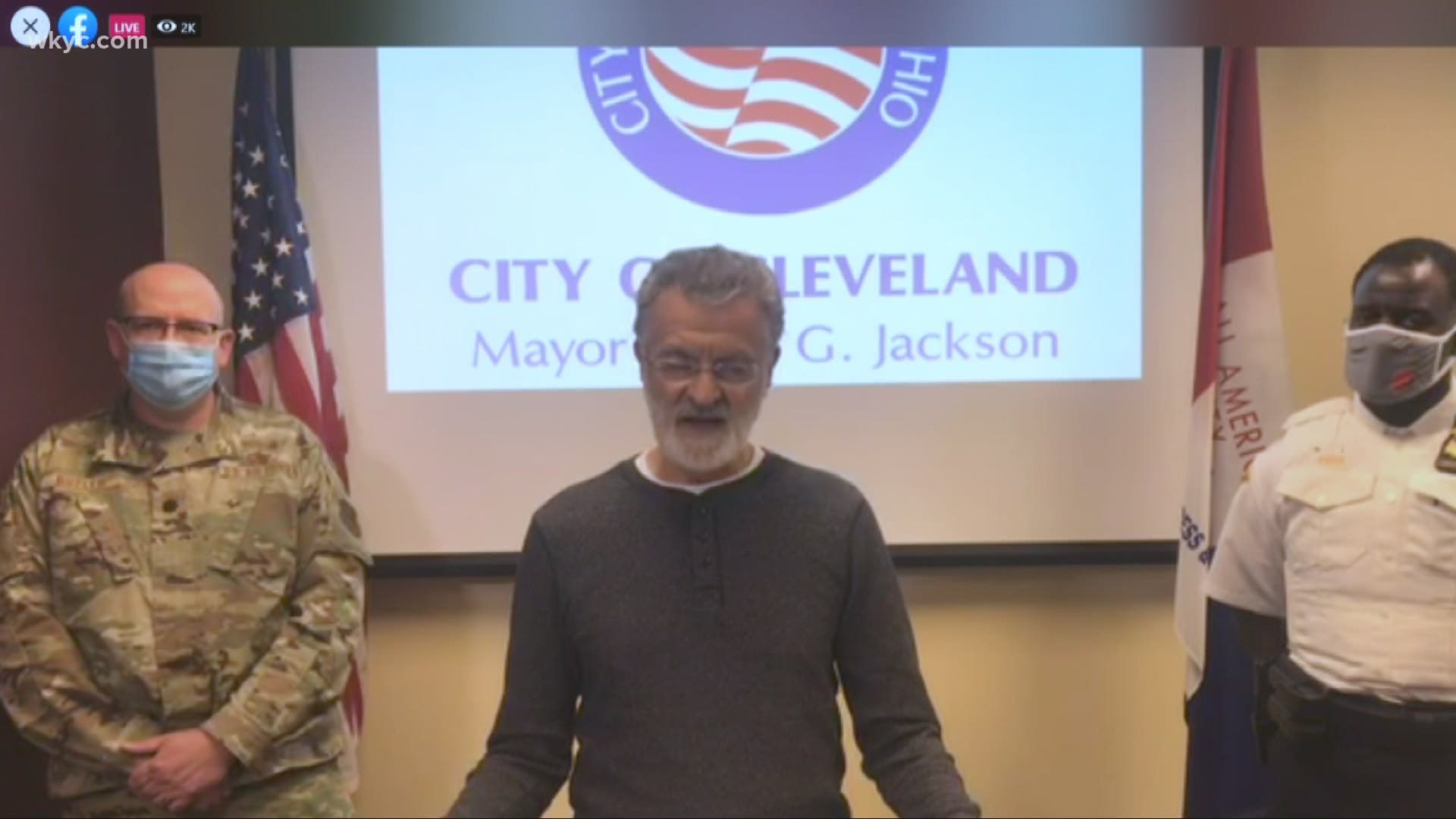Mayor Frank Jackson held a press conference on Sunday night. The city is trying to ensure that there will be no more violence.
