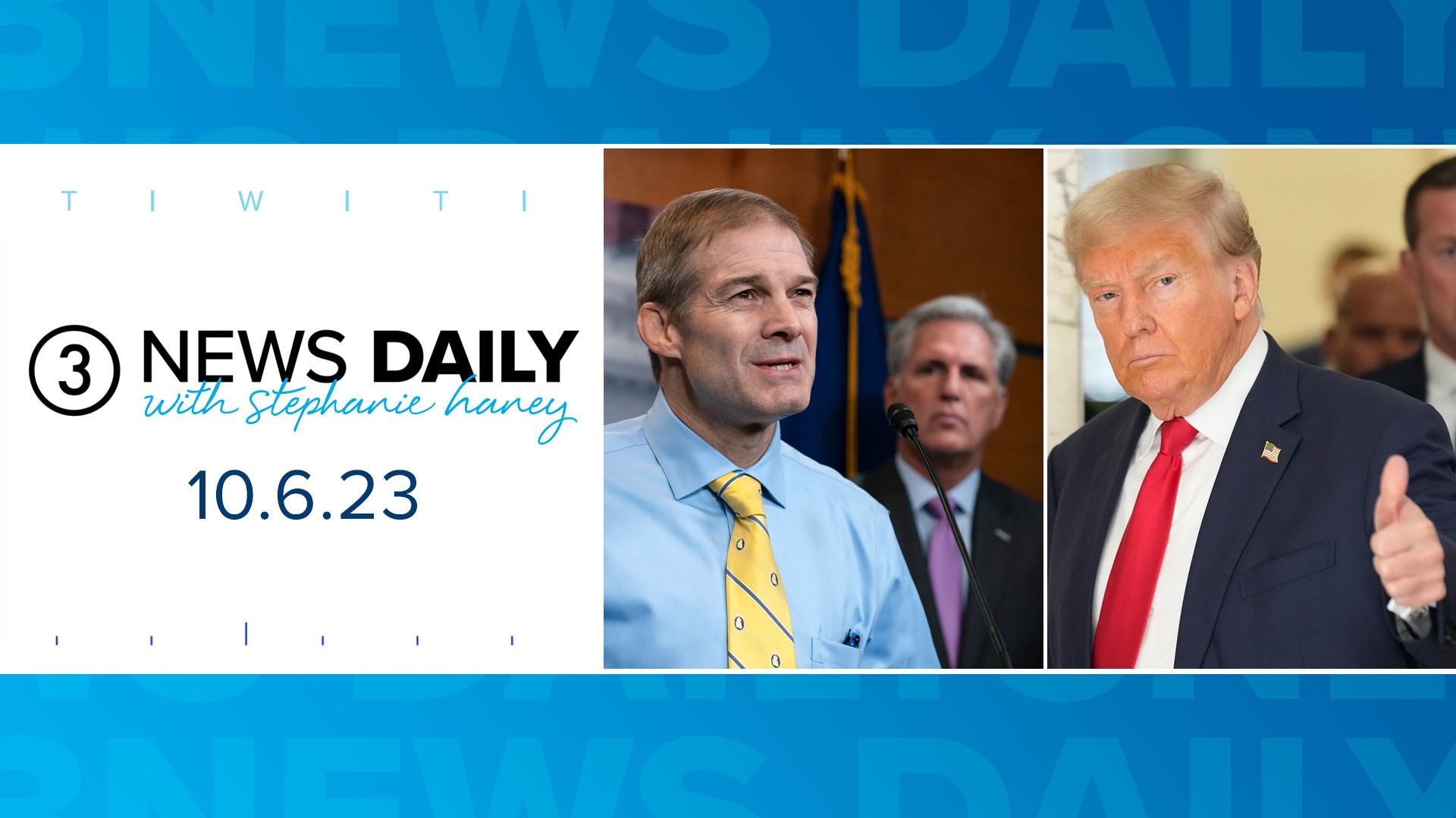 Former President Donald Trump endorses Jim Jordan for House Speaker after Kevin McCarthy ousted.