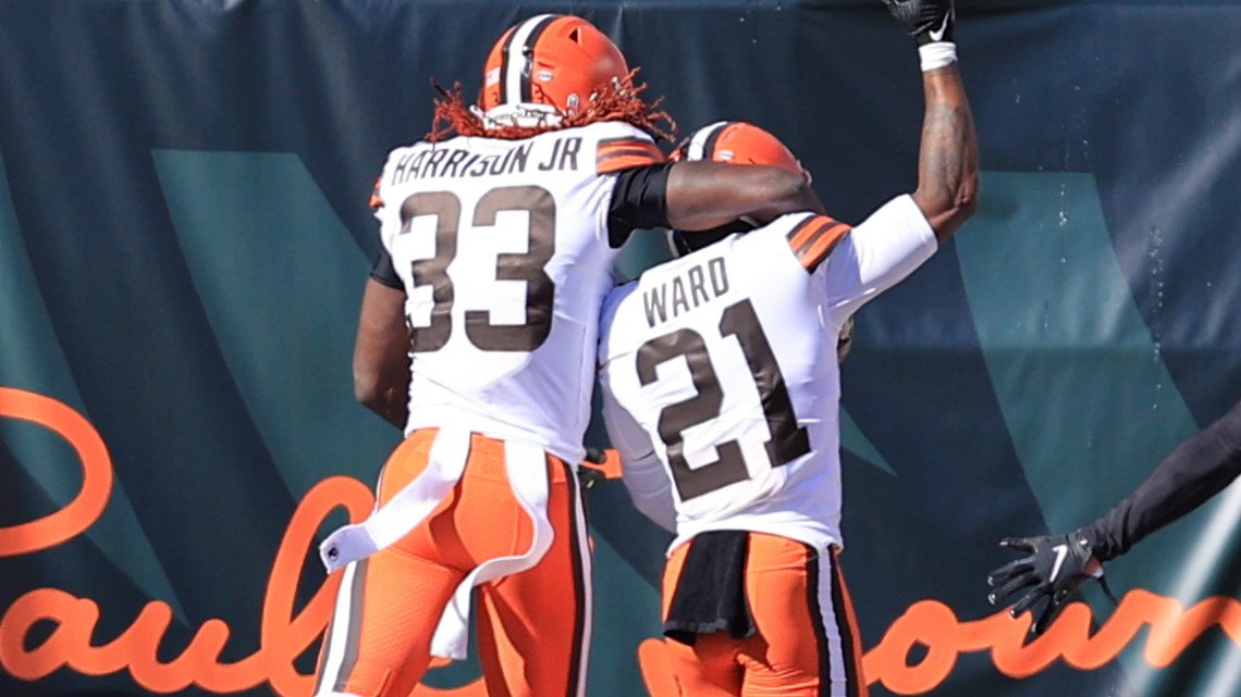 Browns Denzel Ward records 99-yard pick-six against Cincinnati Bengals