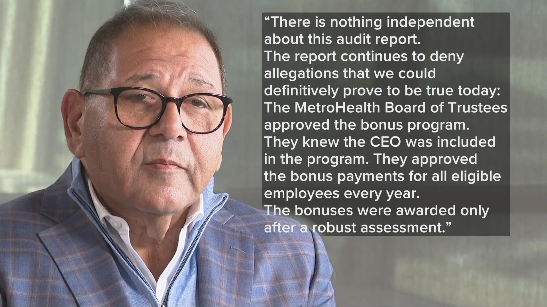 Boutros was fired from MetroHealth last November amid claims he gave unauthorized bonuses to himself.