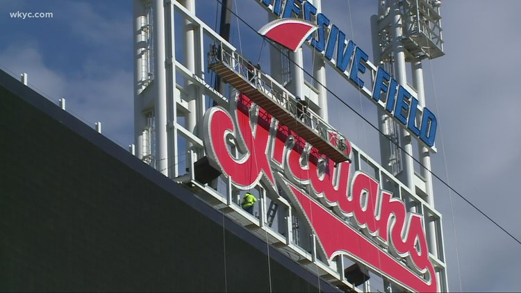 Cleveland Indians start removing team name from scoreboard at Progressive Field