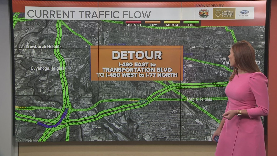 Traffic impacts in Northeast Ohio: Ramps from I-480 to I-77 closing ...