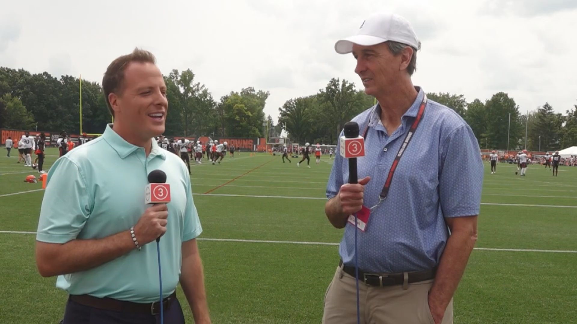 Cris Collinsworth NBC in Canton for Pro Football Hall of Fame