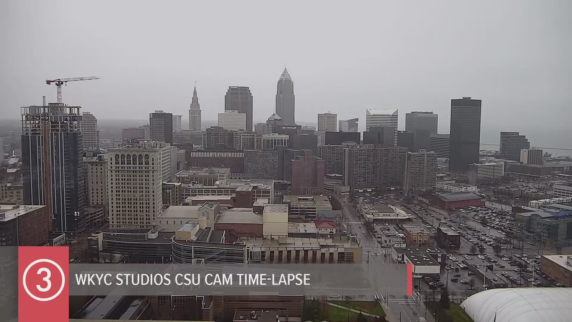 Skies were cloudy across northeast Ohio on Friday. Here's your daily 30 second weather time-lapse for the WKYC Studios CSU Cam. #3weather