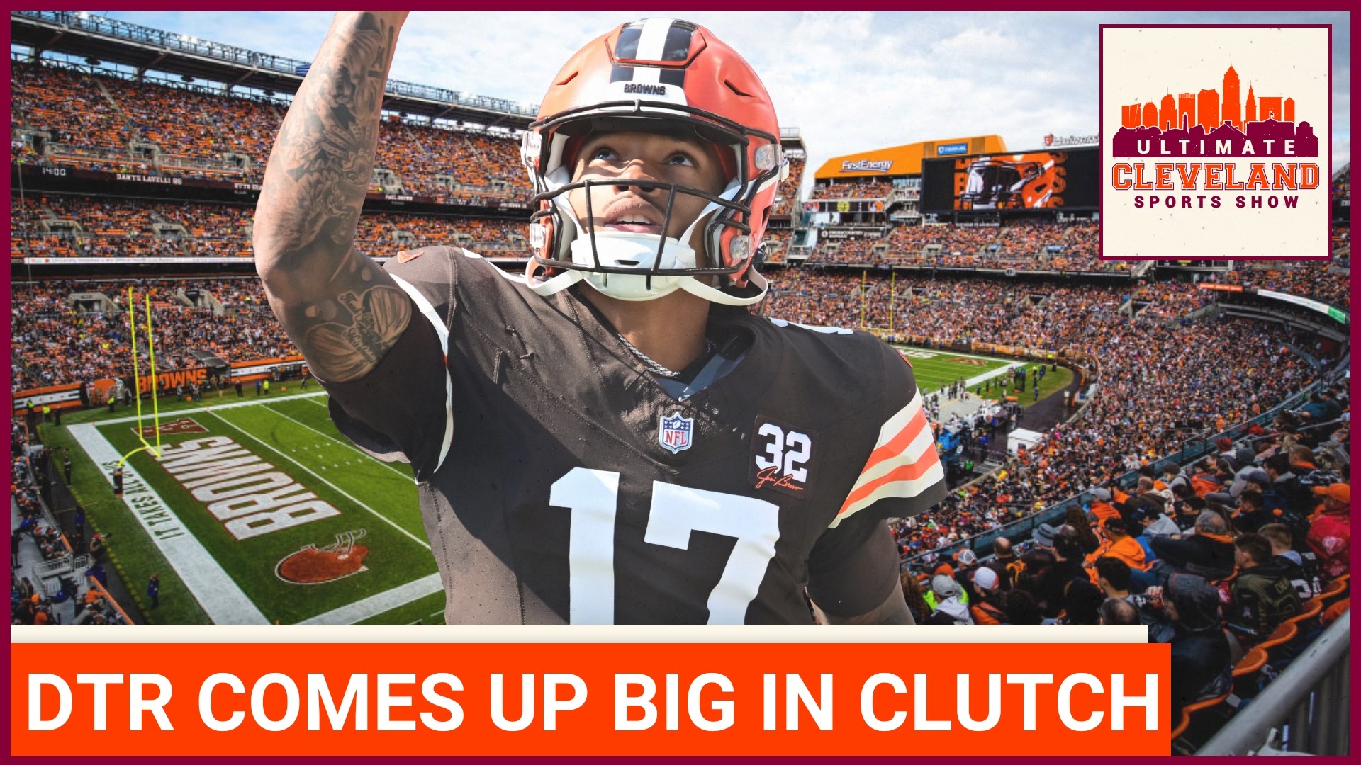 DTR leads the Cleveland Browns to a victory over the Pittsburgh Steelers. With a fantastic fourth quarter drive DTR put the Cleveland Browns in the perfect spot for