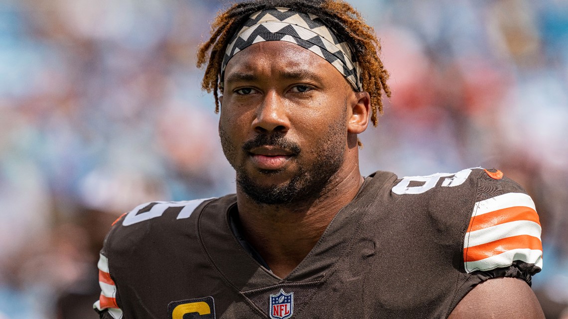 Browns star Myles Garrett listed as questionable after car crash