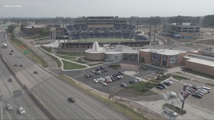 Crews break ground on Phase II of Pro Football Hall of Fame Village