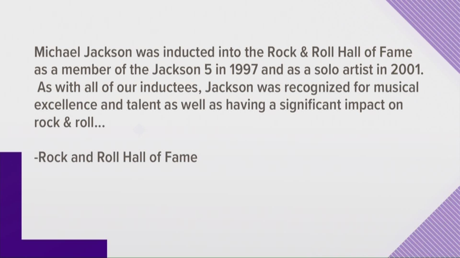 Michael Jackson exhibit to remain at Rock Hall