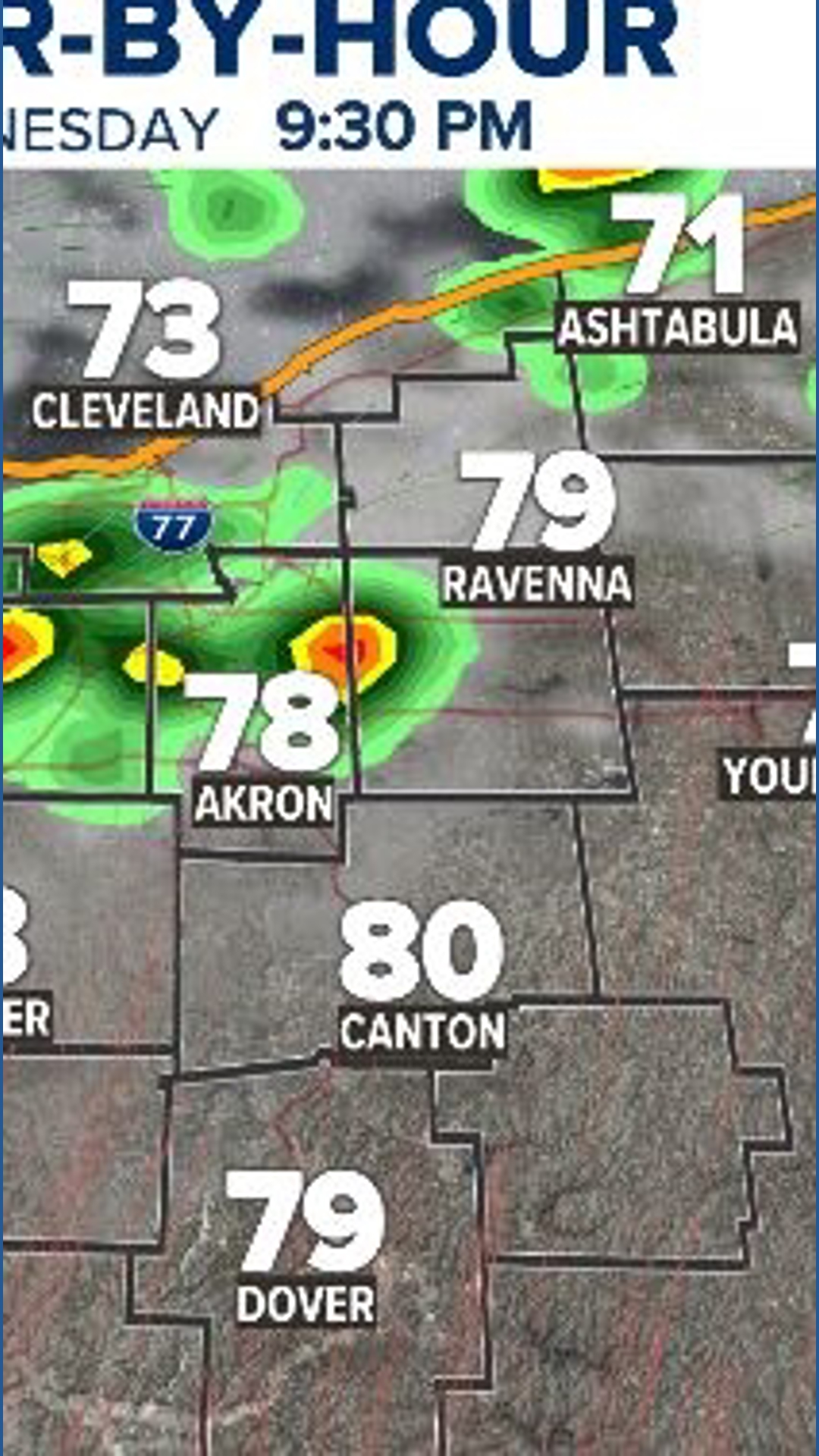 Tracking severe weather in Northeast Ohio: Weather Impact Alert for ...